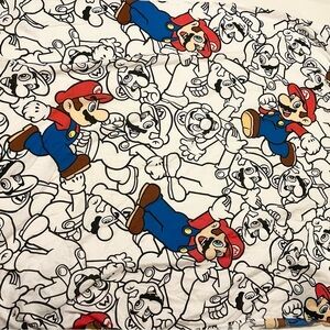 Super Mario Full Flat Sheet 81” x 57”